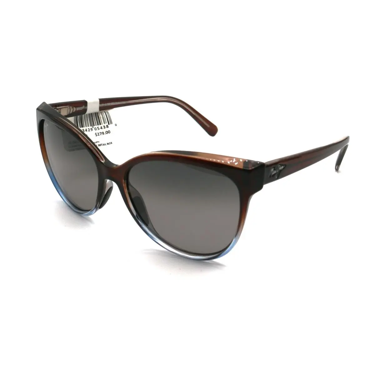 Maui Jim `olu `olu Polarized Sunglasses - Dark Chocolate with Blue/neutral Grey