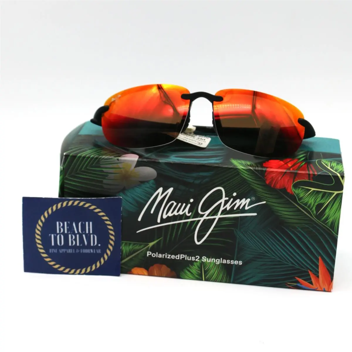 Maui Jim Ho`okipa Glasses Matte Black Frame with Hawaii Lava Lens - Rm407N-2M