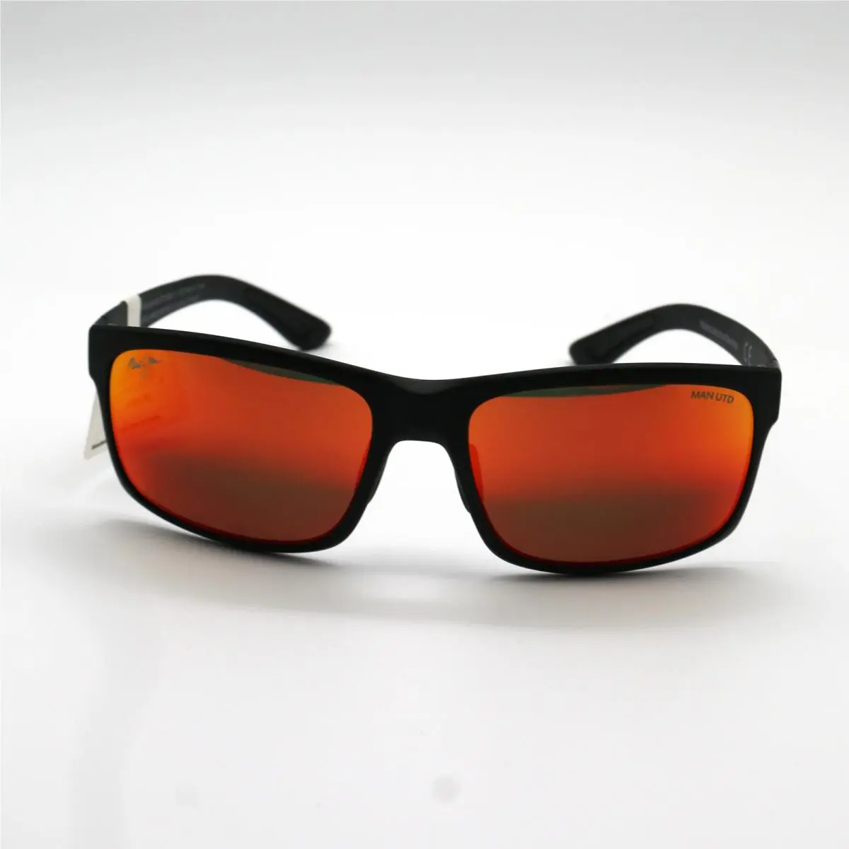 Maui Jim Sunglasses Pokowai Arch - Manchester United Black Matte Frame Red Lens