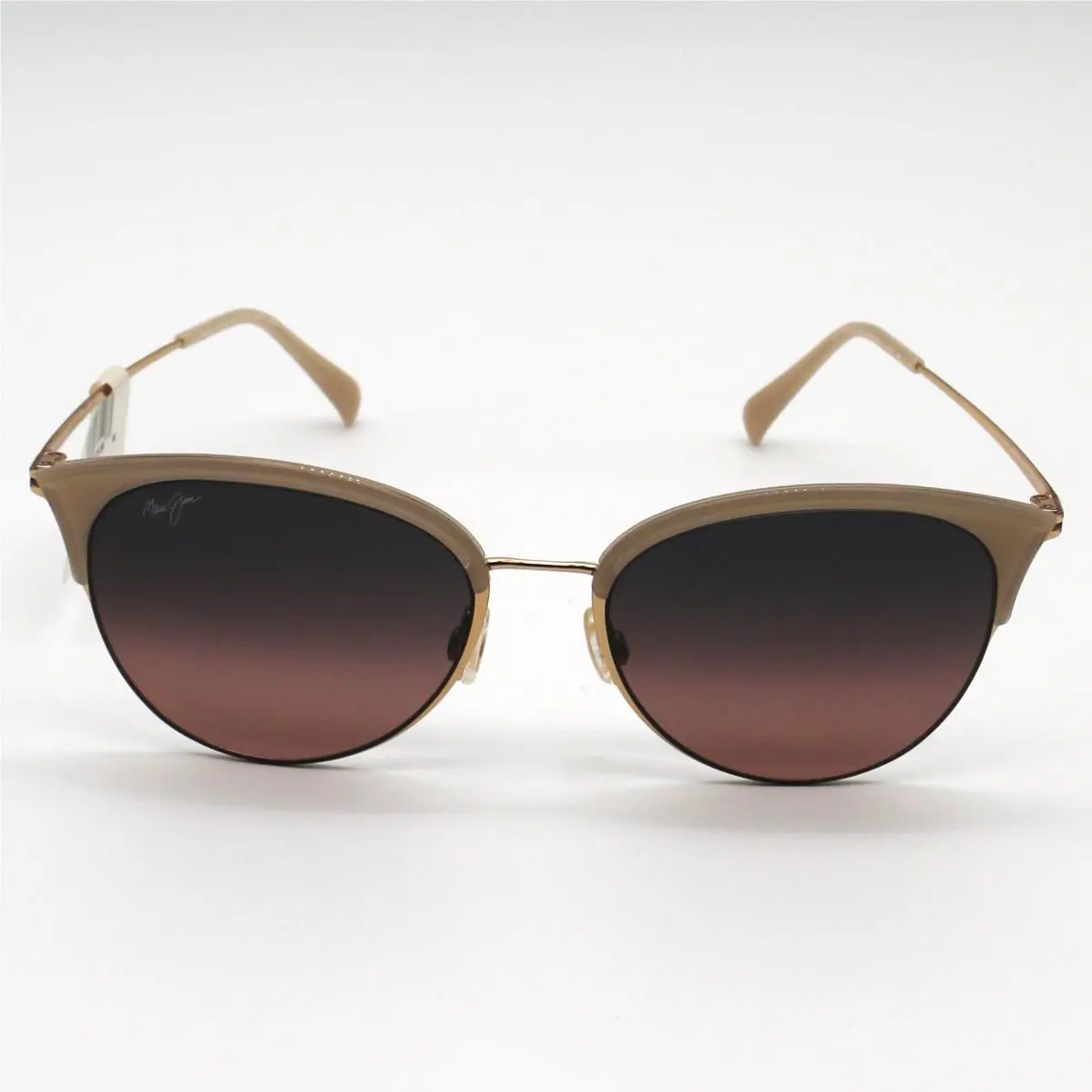 Maui Jim Olili Sunglasses Milky Almond Frame with Rose Lenses - Rs330-05