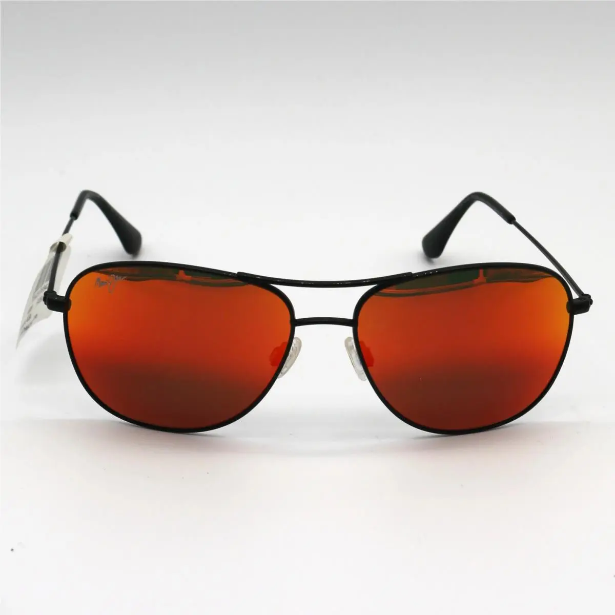 Maui Jim Sunglasses Cliff House Sunglasses Black Gloss Frame W/ Hawaii Lava Lens