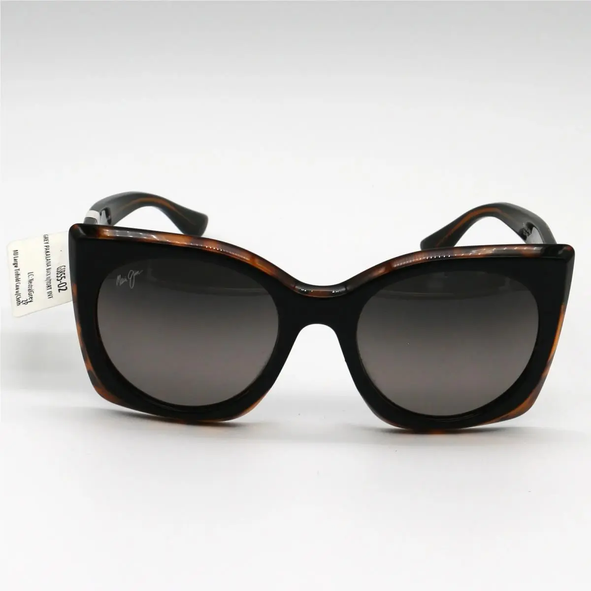 Maui Jim Sunglasses Pakalana - Black W/tortoise Int Frame - Gray Lens
