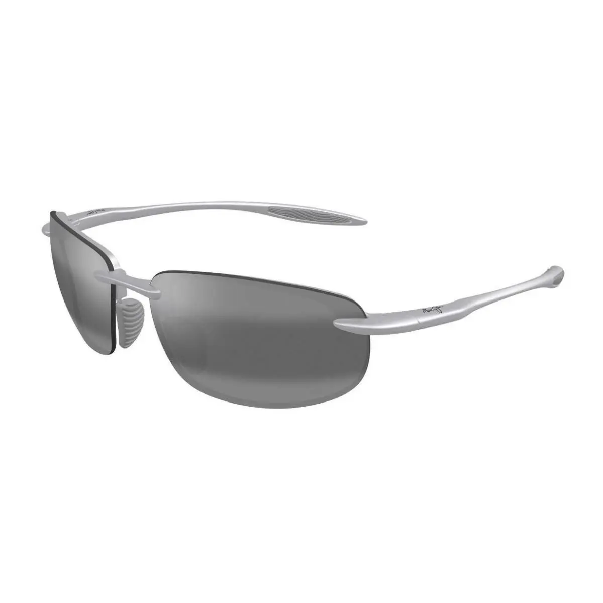 Maui Jim Ho`okipa Ultra MJ676 Sunglasses Metal Matte Silver