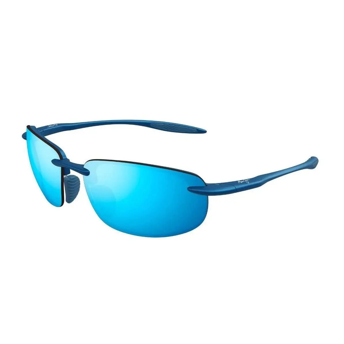 Ho`okipa Ultra MJ676 Sunglasses Metal Matte Blue by Maui Jim