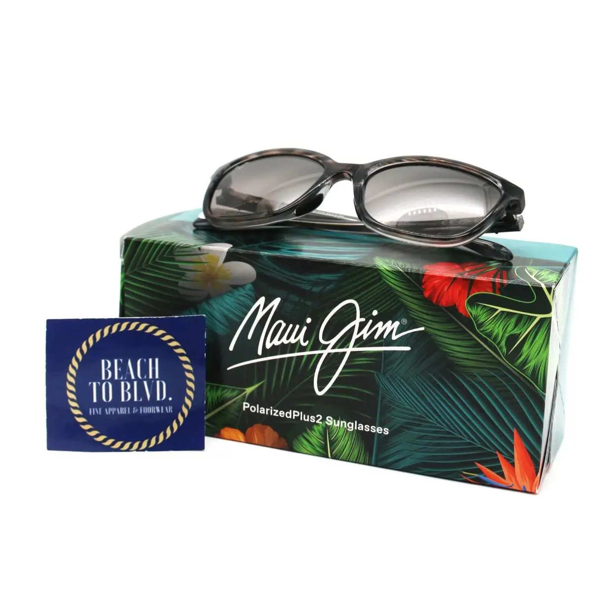 Maui Jim Honi Polarized Sunglasses - Grey Tortoise Frame / Gray Lens