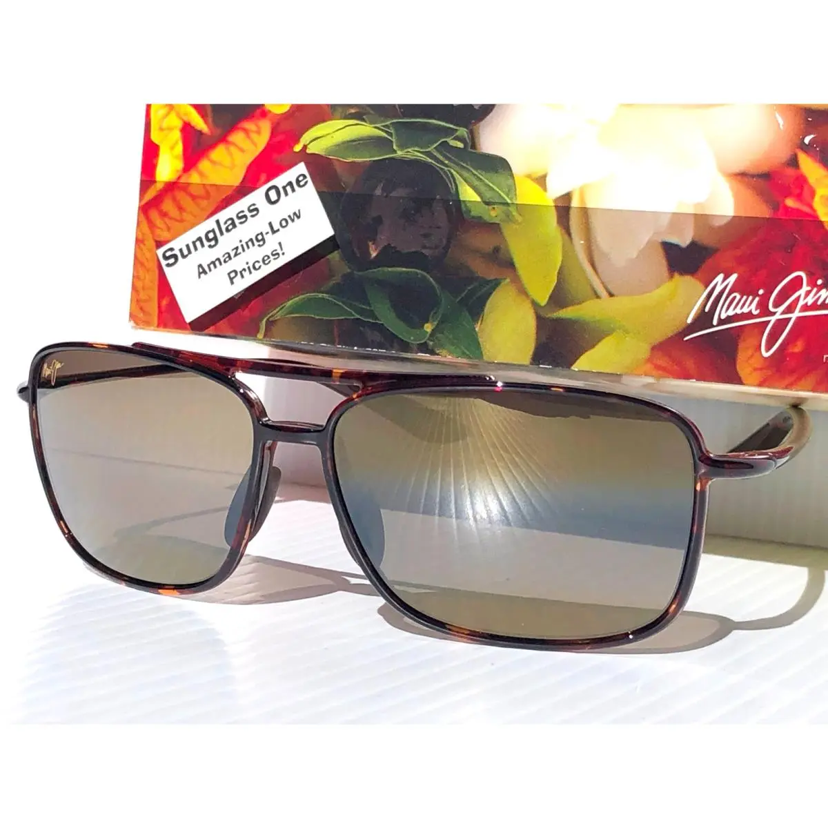 Maui Jim Kaupo Gap Tortoise Polarized Hcl Bronze Lens Sunglass H437-10