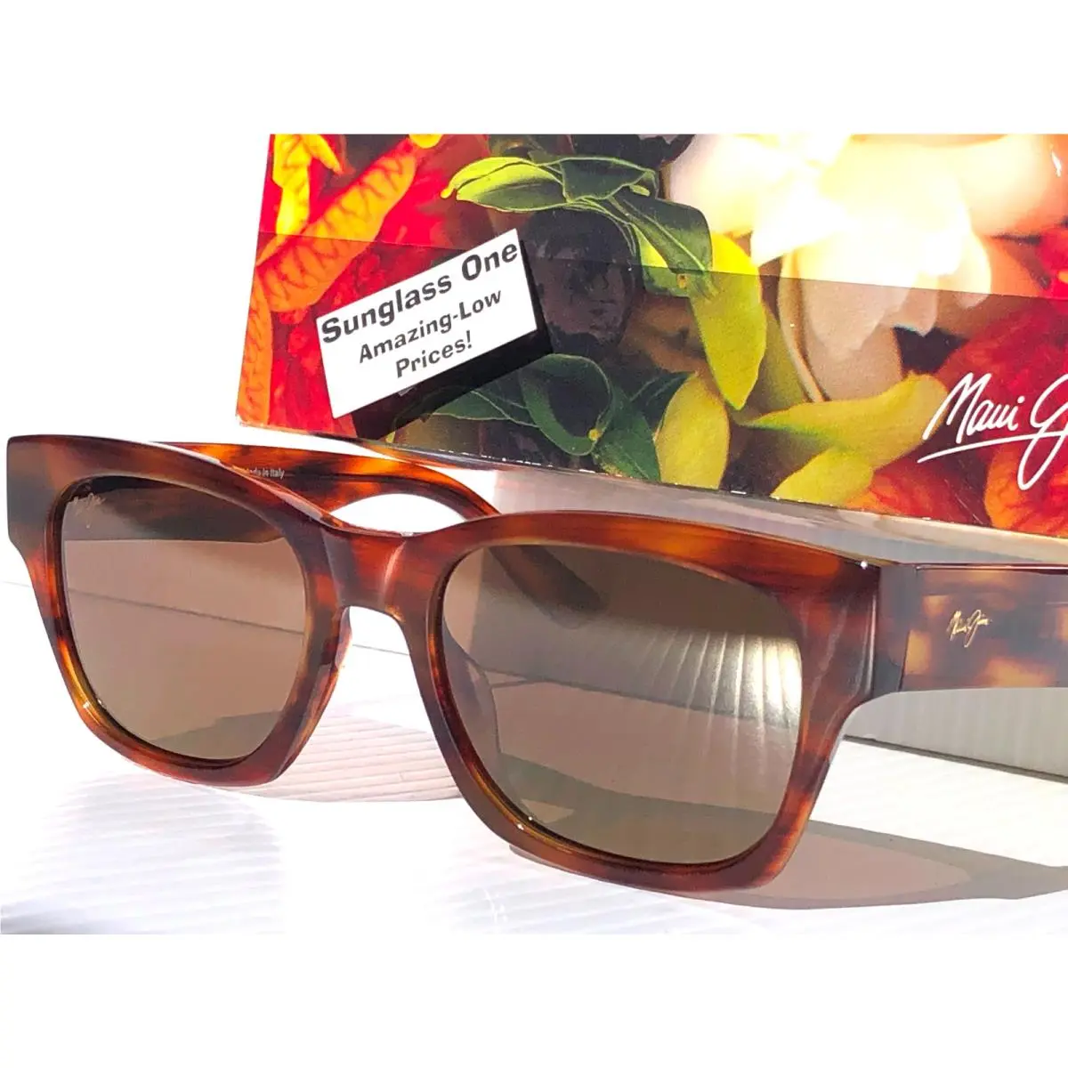 Maui Jim Valley Isle Tortoise Polarized Hcl Bronze Glass Lens Sunglass H780-10
