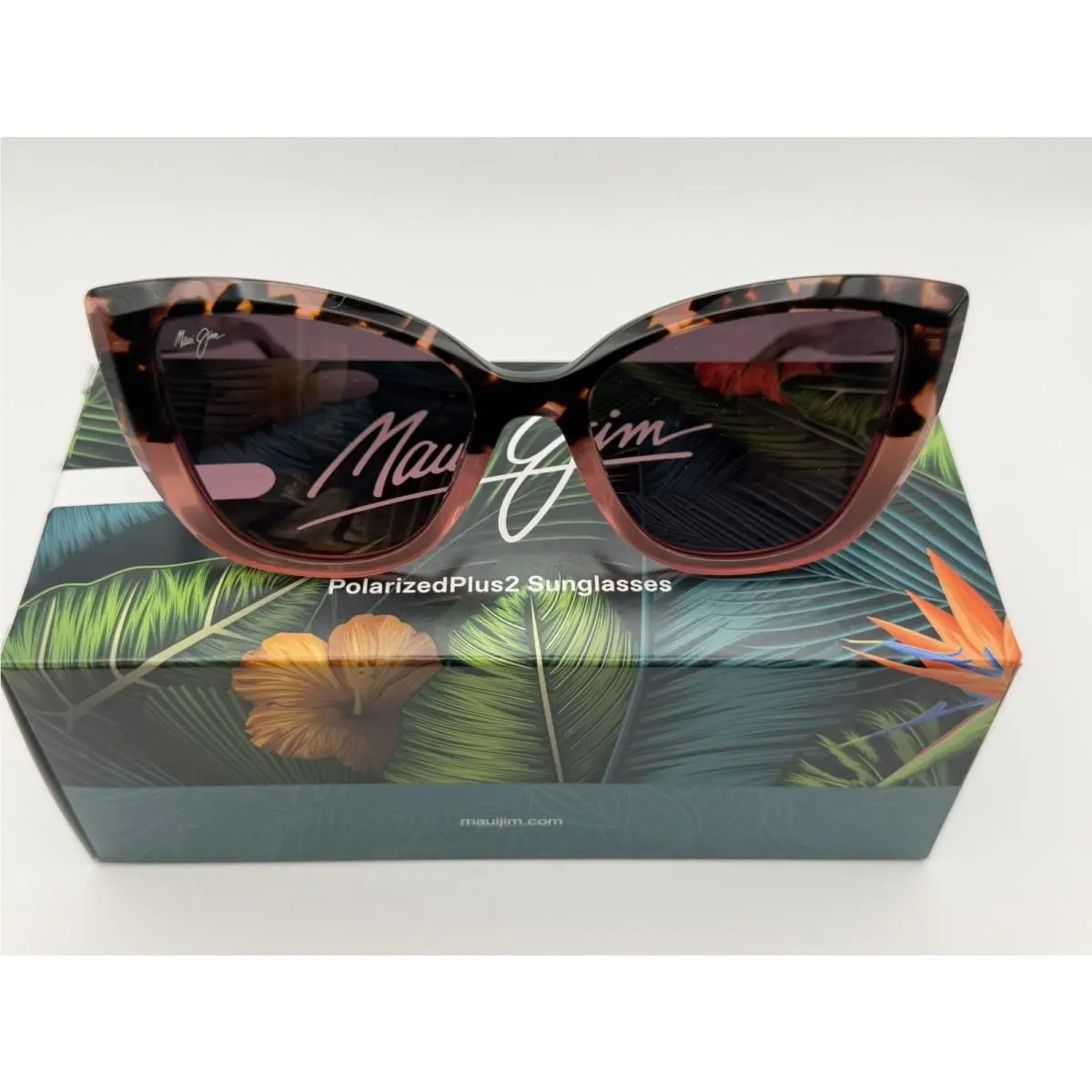 Maui Jim RS892-09 Rose Blossom Pink Havana Frame / Rose Lens