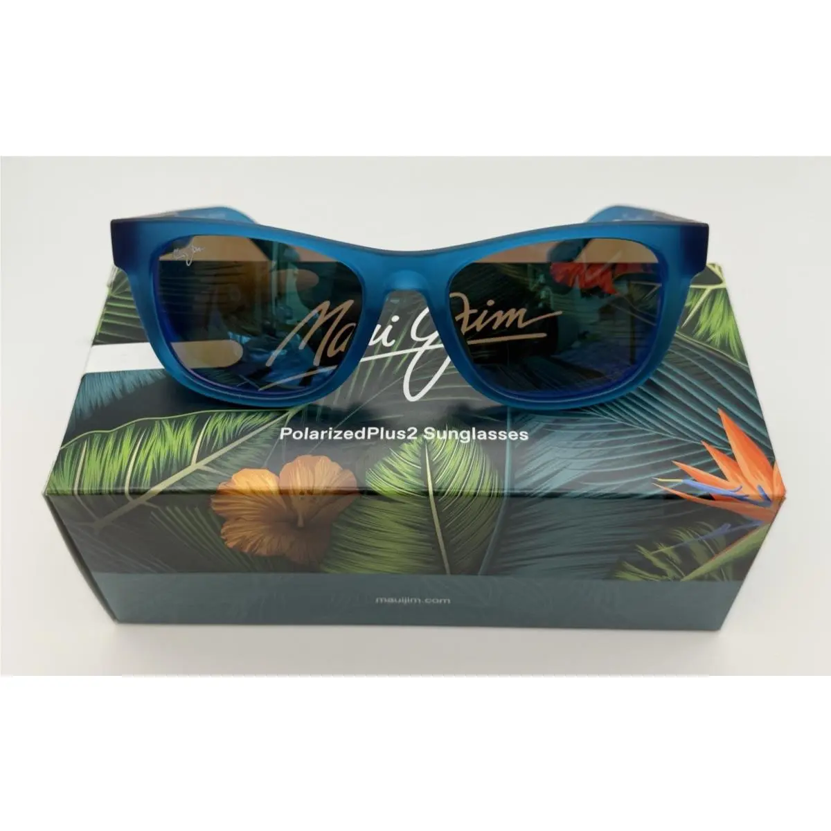 Kaulike B687-03 Matte Transparent Blue - Blue Hawaii Lens by Maui Jim