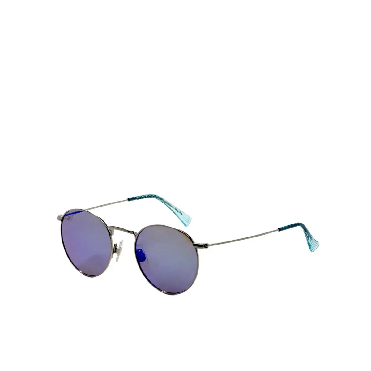 Maui Jim Women`s Pukaua 45mm Shiny Silver Polarized Sunglasses B667-17B