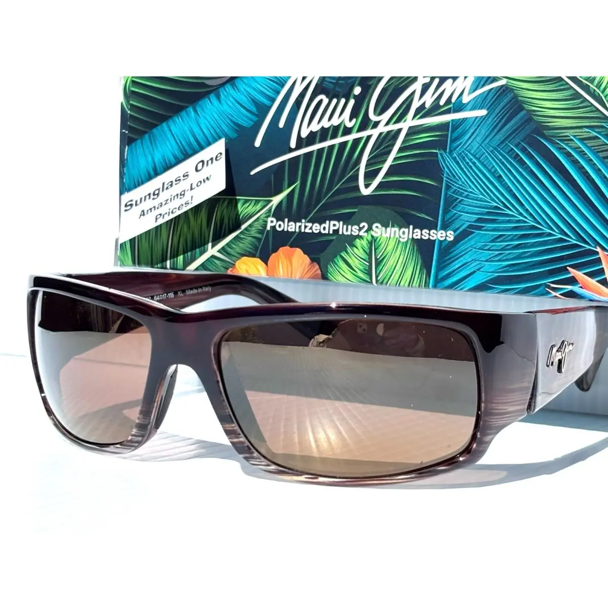 Maui Jim World Cup Coco Polarized Hcl Bronze Glass Sunglass 266