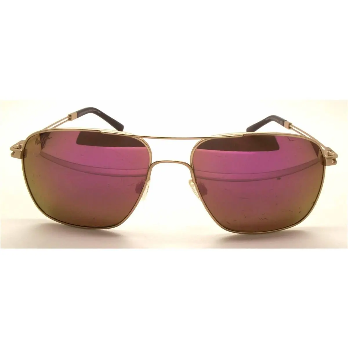 Maui Jim Sunglasses Haleiwa MJ-328-16A Gold 56-16-140 Metal Japan