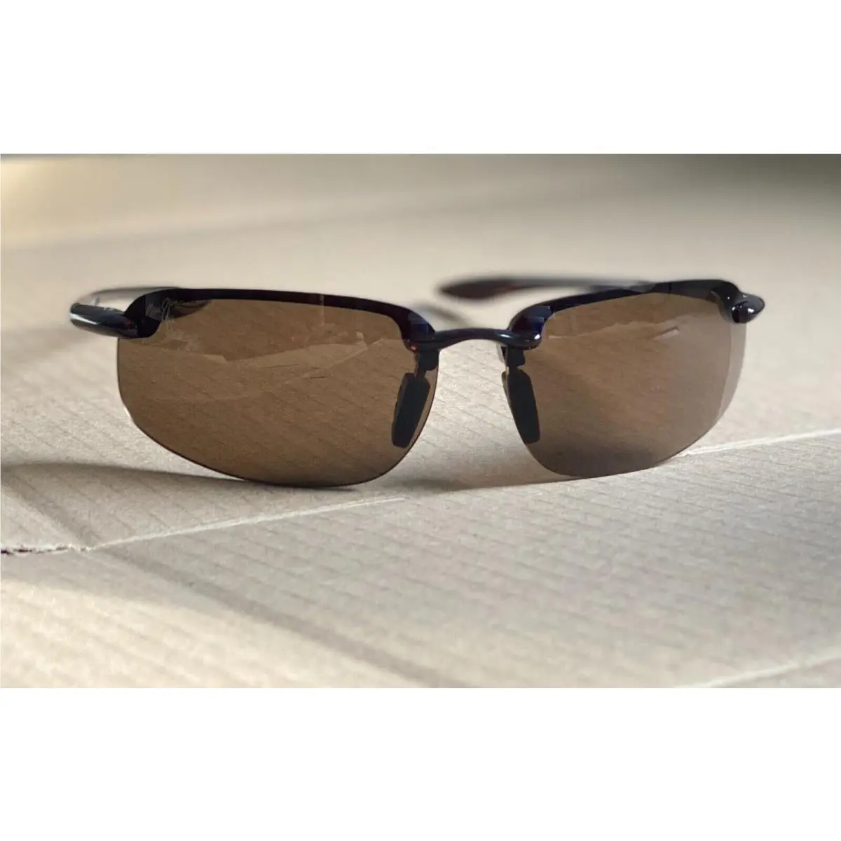 Maui Jim Ho`okipa MJ 407-26 Brown Wrap Sunglasses Frames 64-17 130