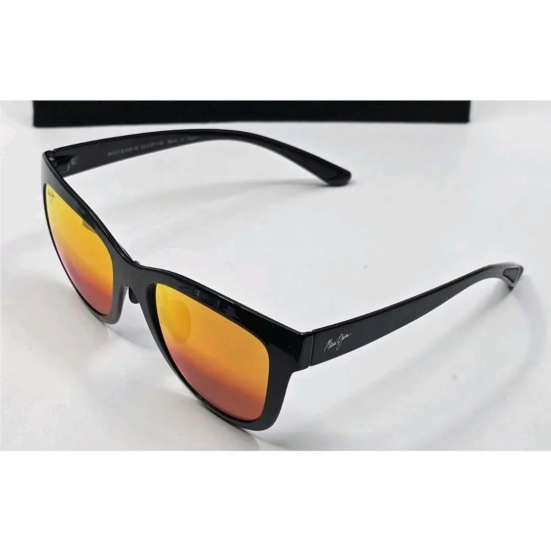 Maui Jim Anuenue MJ448-02 Sunglasses Black Hawaii Lava Polarized Lens 52 20 143