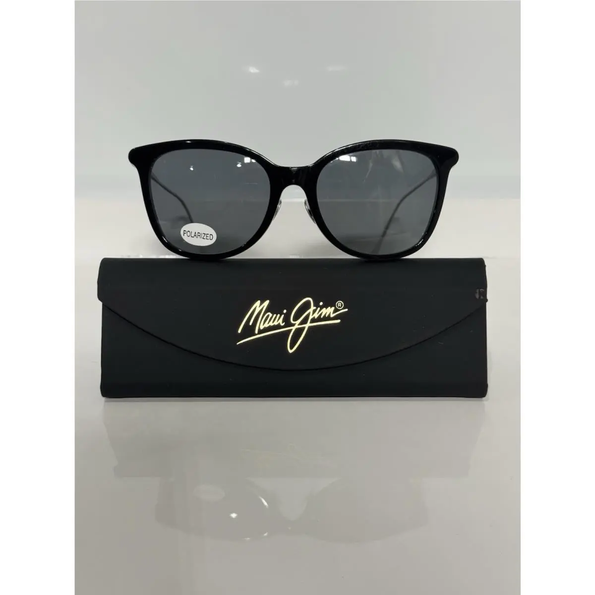 Maui Jim MJO2221 Black Acetate Custom Polarized Gray Sunglasses