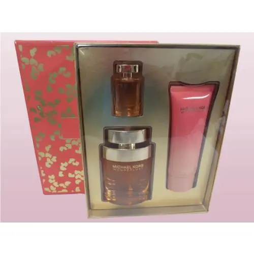 Michael Kors Wonderlust Eau DE Parfum Body Lotion 3PCS Fragrance Gift Set