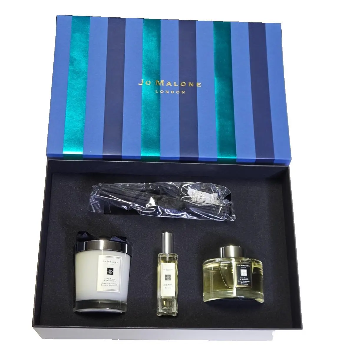 Lime Basil Mandarin Essential Trio Diffuser Candle Set Cologne by Jo Malone