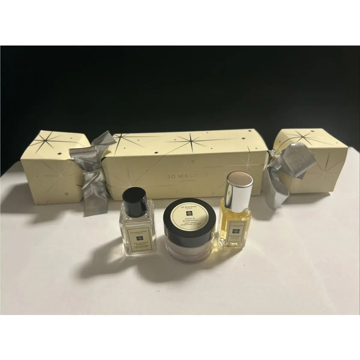 Jo Malone Christmas Cracker Gift Box Cologne Body Wash Body Crème D1