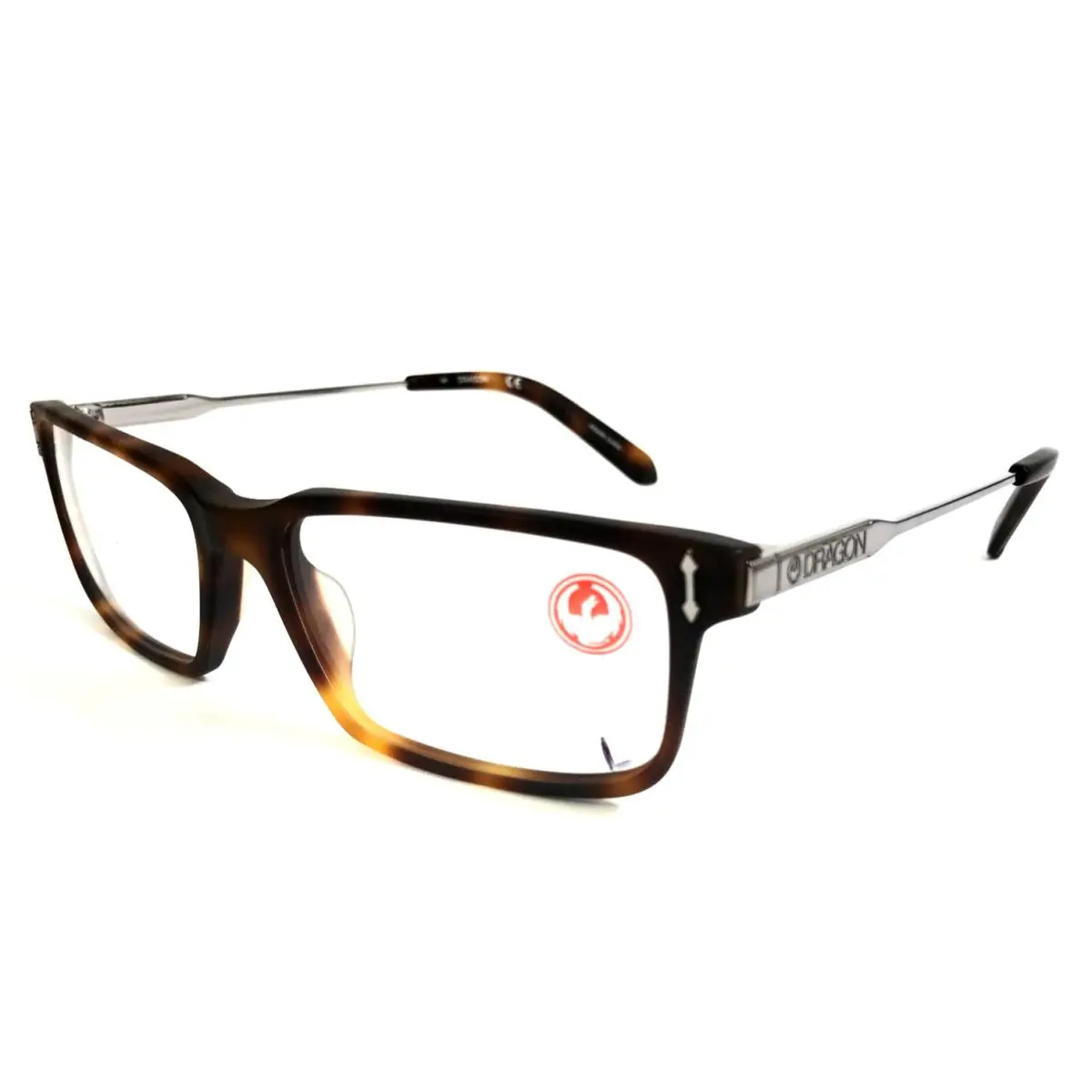 Dragon Eyeglasses Frames Mal DR165 244 Matte Tortoise Havana Rectangle 54-16-145 by Dragon Alliance
