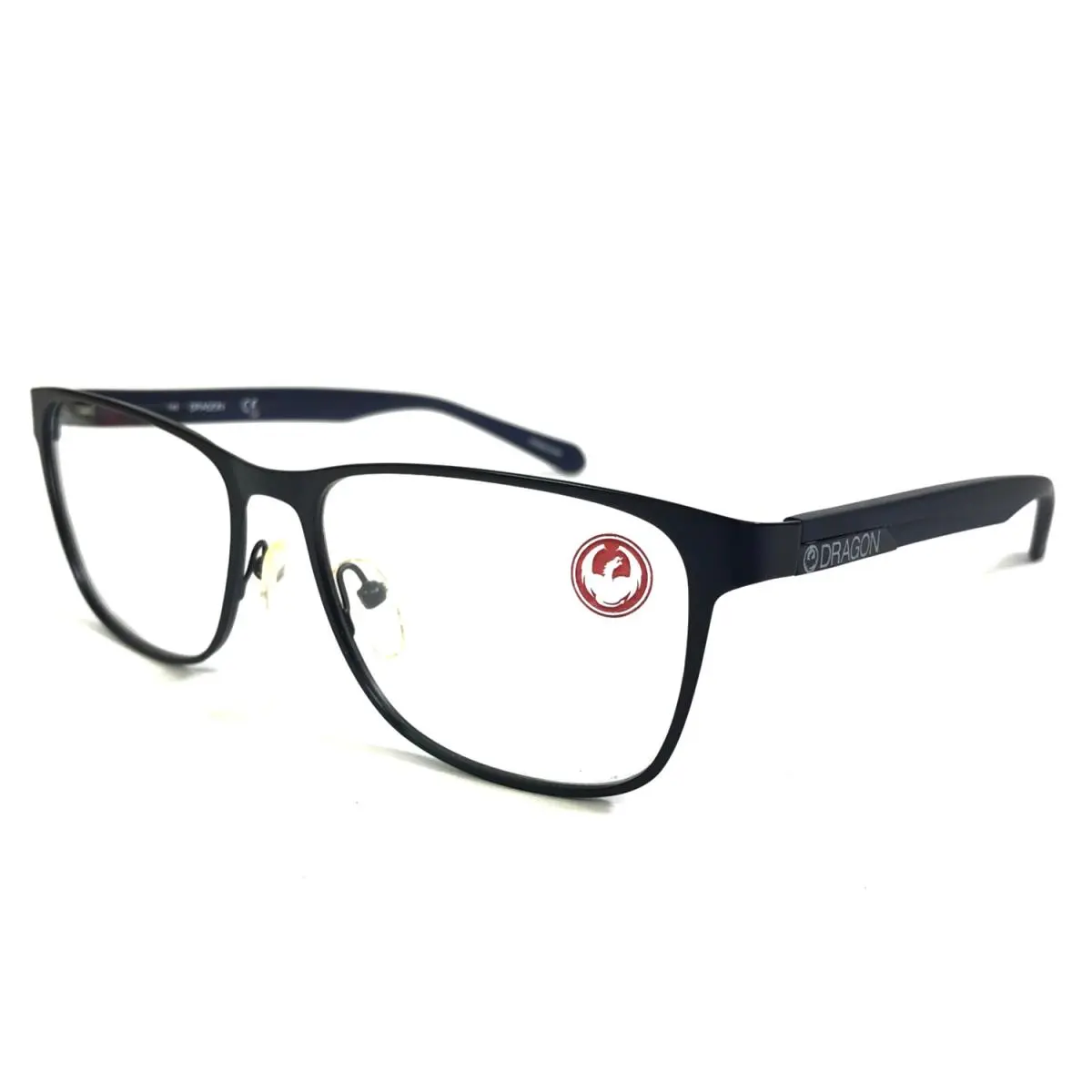 Dragon Eyeglasses Frames Drew DR138 412 Satin Navy Blue Square 55-16-140