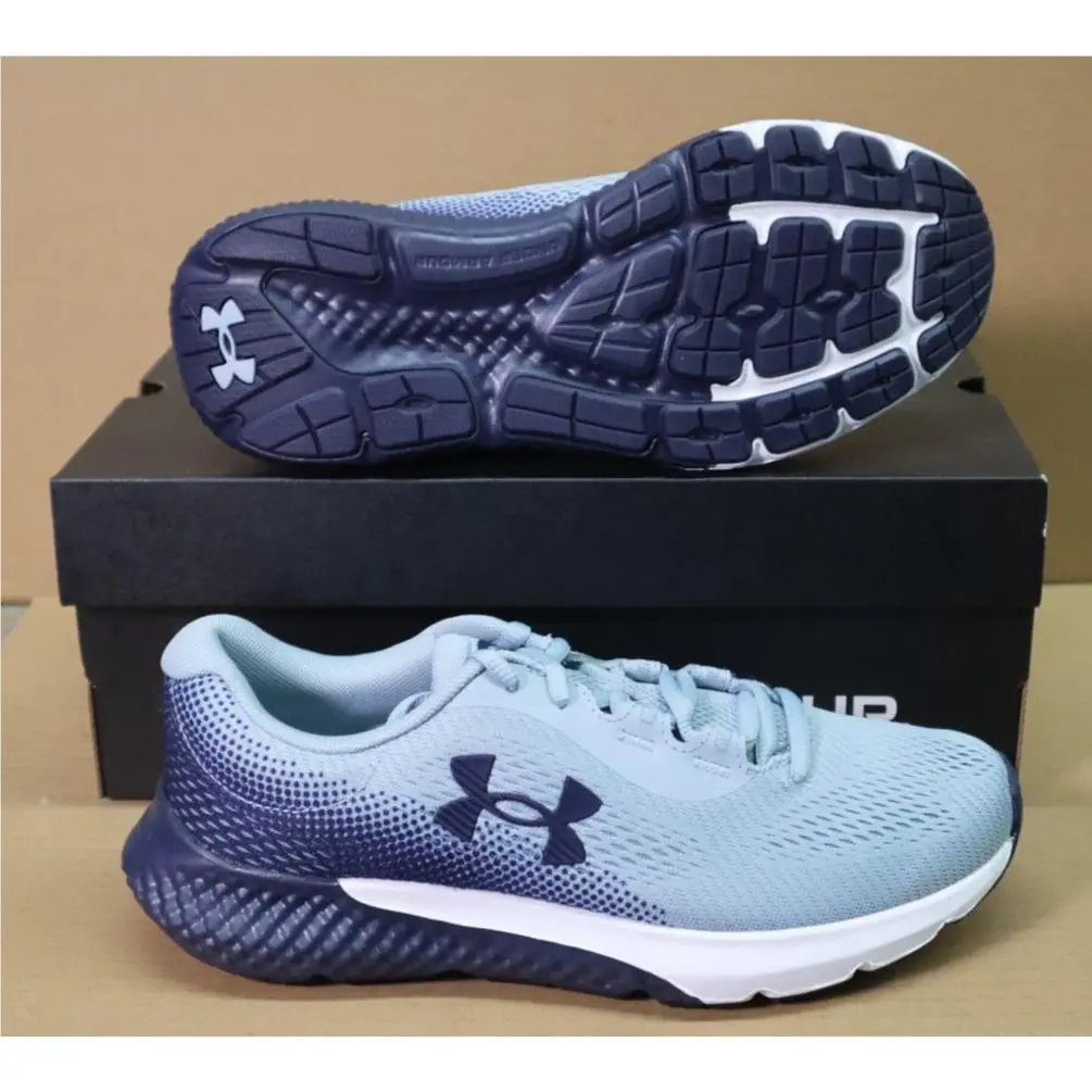 Under Women`s Armour Charged Rogue 4 Running Sneakers Blue/blue Size 8