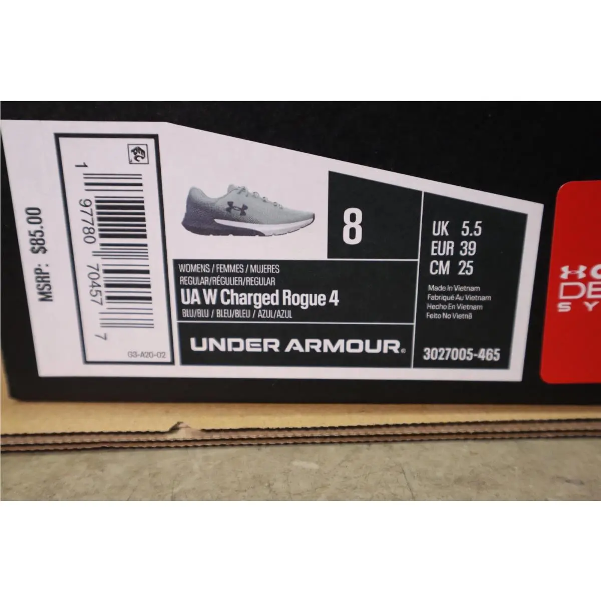 Under Armour shoes - Charged Rogue 4 - Charged Rogue - 3027005-465 - Blue 11