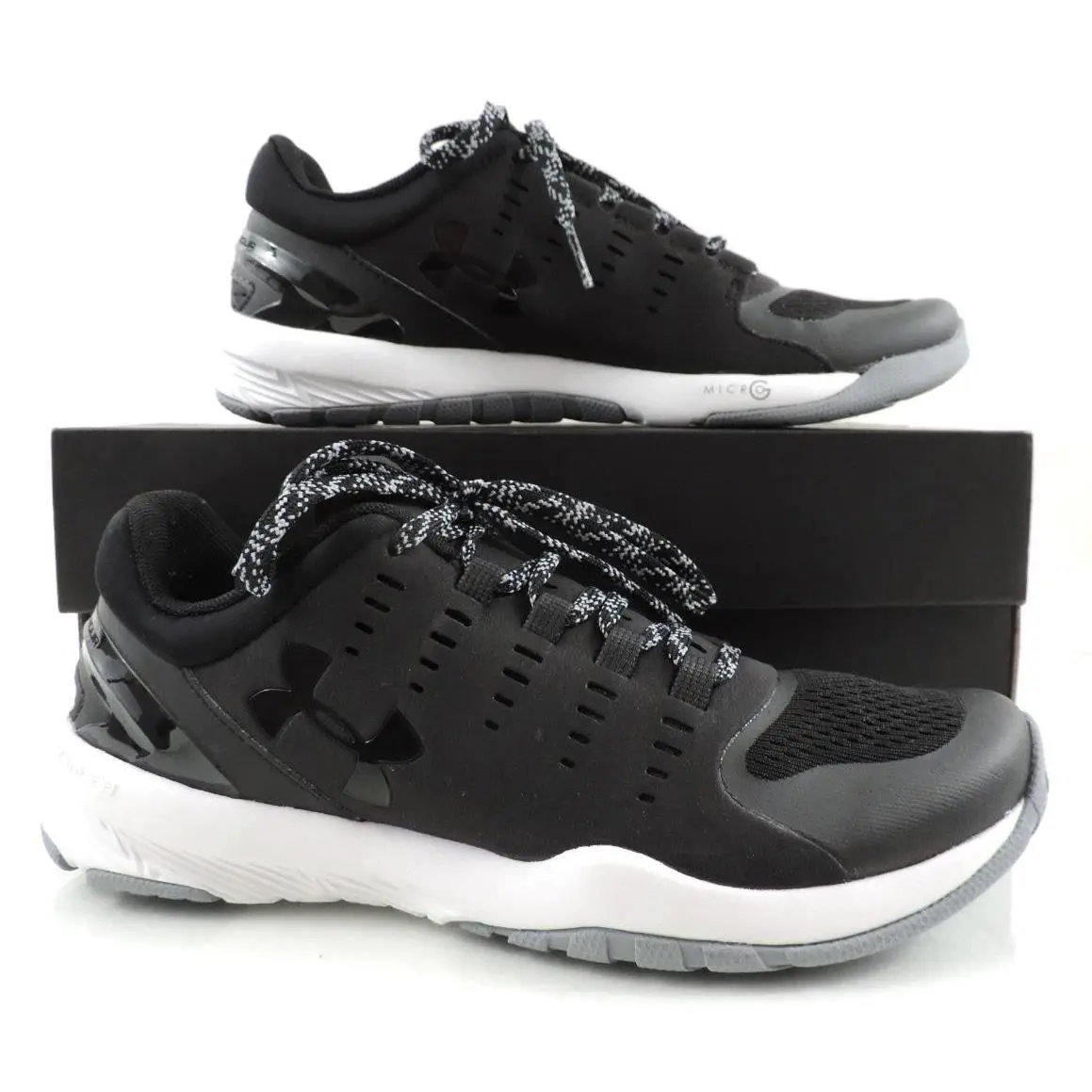 Under Armour Charged Stunner Training Shoes Sneakers Black Size 6.5