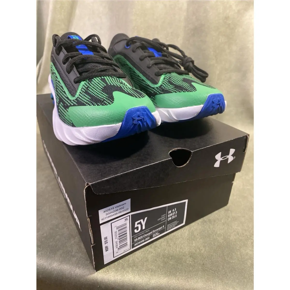Under Armour shoes - Under Armour Charged Scramjet 4 - Black, Blue, Green 0