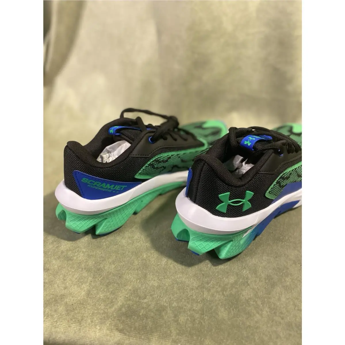 Under Armour shoes - Under Armour Charged Scramjet 4 - Black, Blue, Green 5