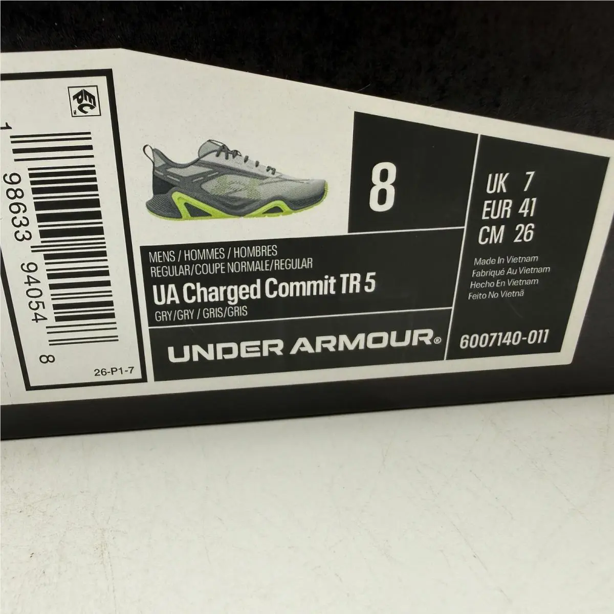 Under Armour shoes - UA Charged Commit TR 5 - Gray 0