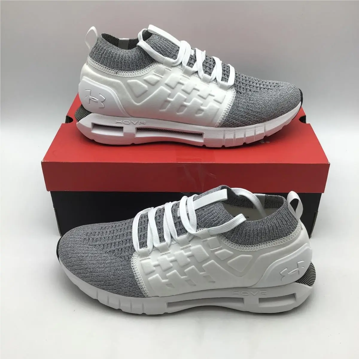 Under Armour Hovr Phantom 1 Mens Running Shoes White Grey 3028384 Size 11