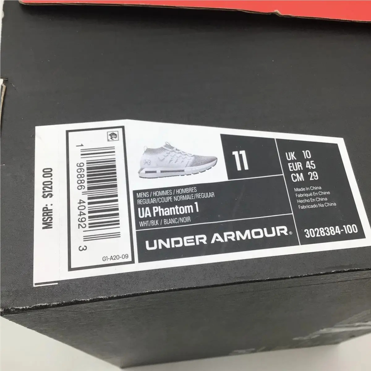 Under Armour shoes - UA Phantom 1 - Phantom - White 4