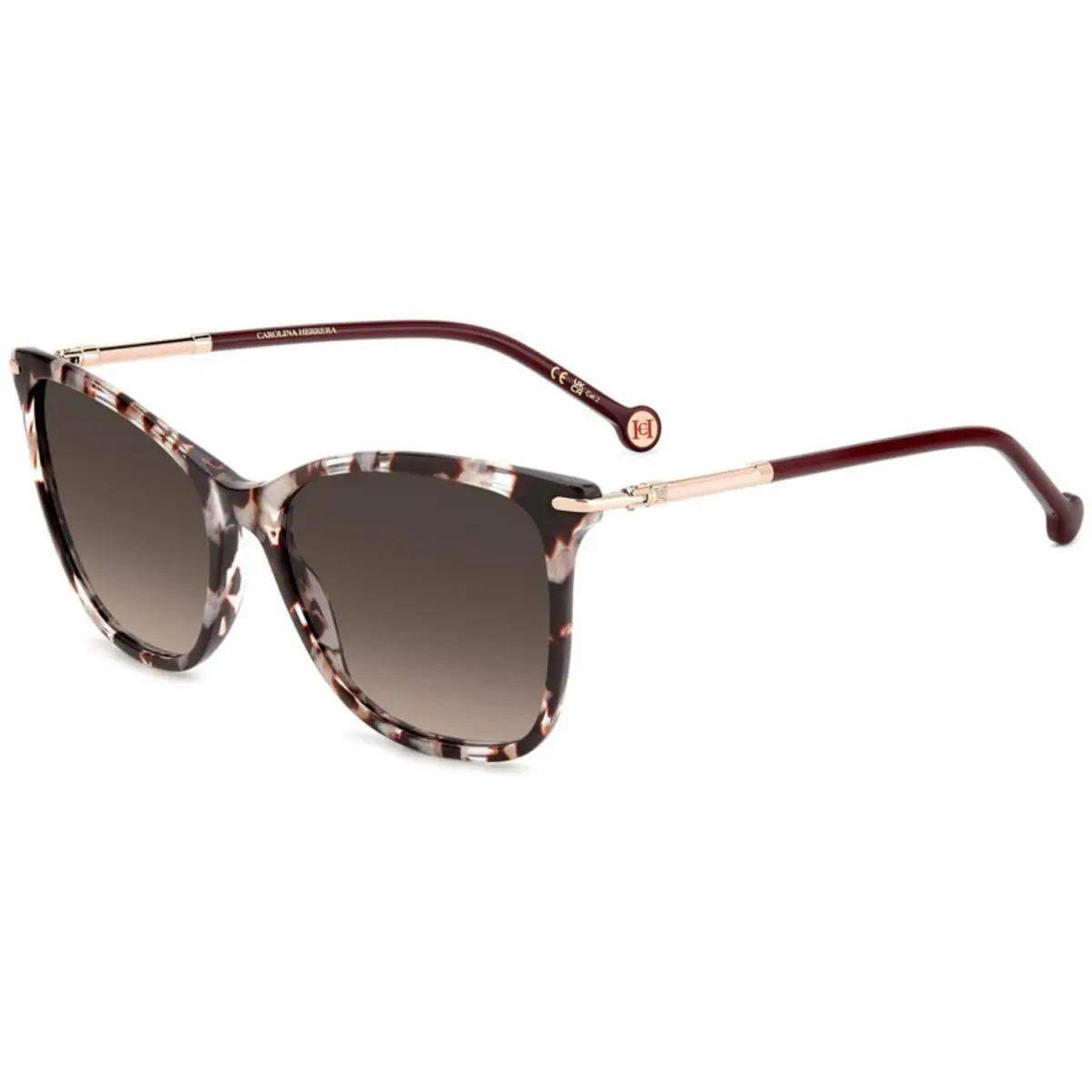 Her 0268 /S A0ha Ha Brown Shaded Size 57 Sunglasses by Carolina Herrera