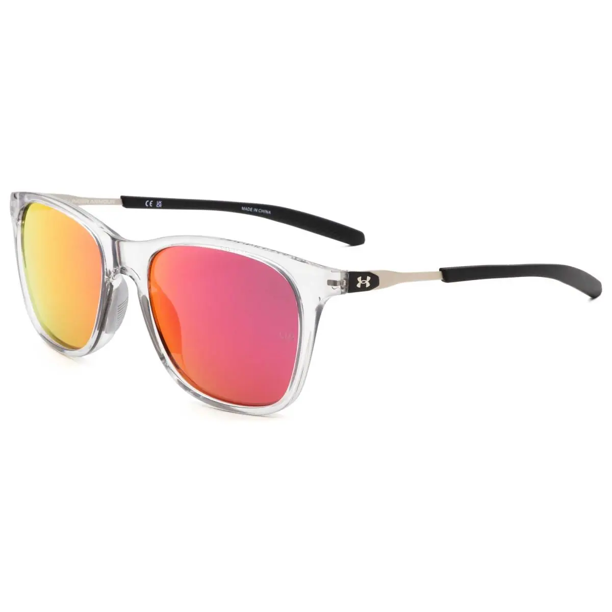 Under Armour UAGAMUT-63M-54 Sunglasses 54mm - Frame: Crystal Grey, Lens: Infrared Smoke Mirror