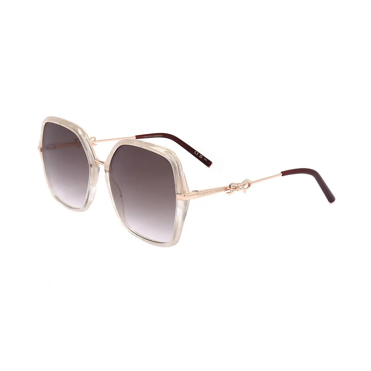 Women`s 57mm White Marble Sunglasses HER0217-S-YNA-57 by Carolina Herrera