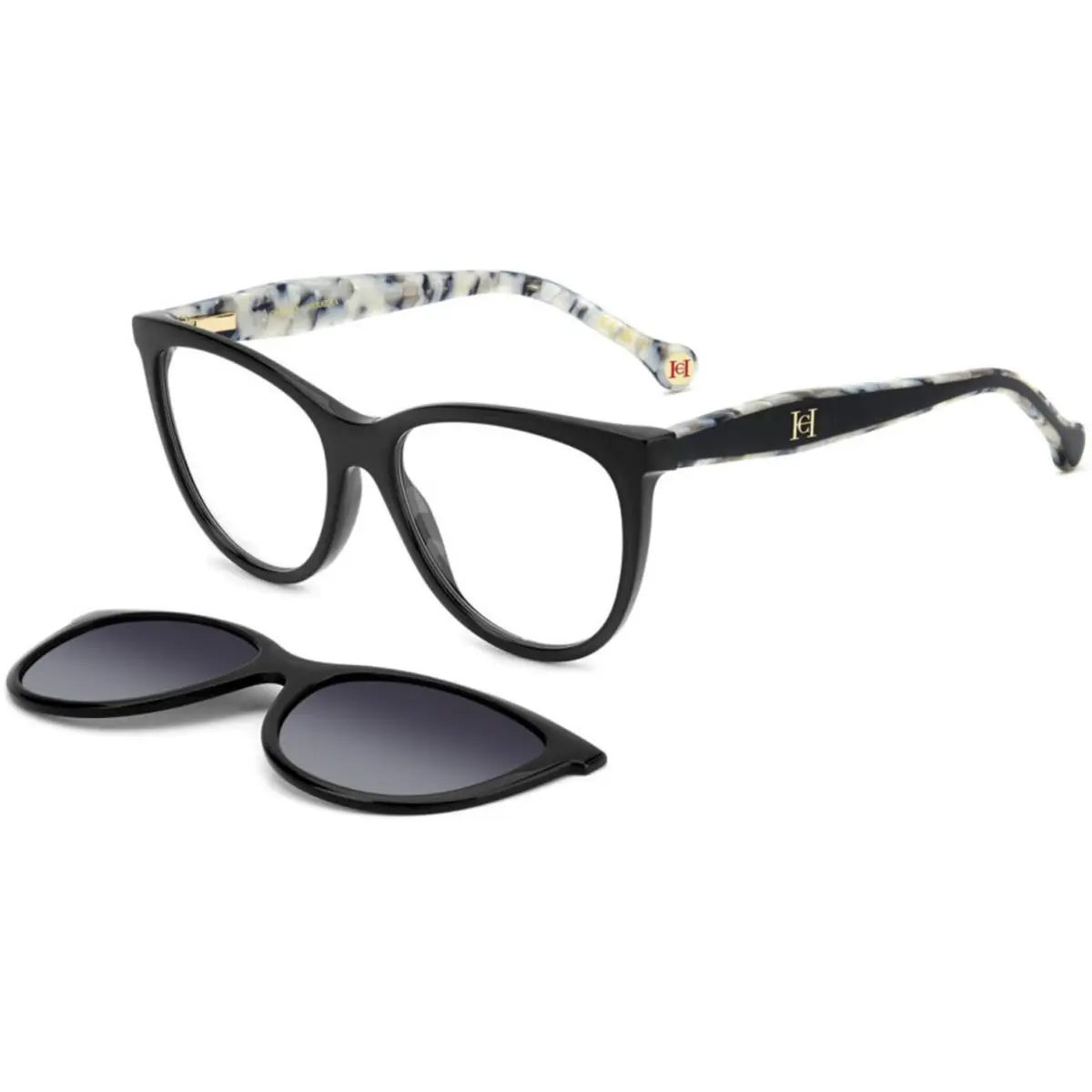Carolina Herrera Her 0259 /cs 07wj Wj Grey Shaded Polarized Size 54 Sunglasses
