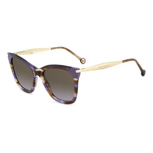Her 0307 /S 7wqr Qr Brown Shaded Violet Size 54 Sunglasses by Carolina Herrera