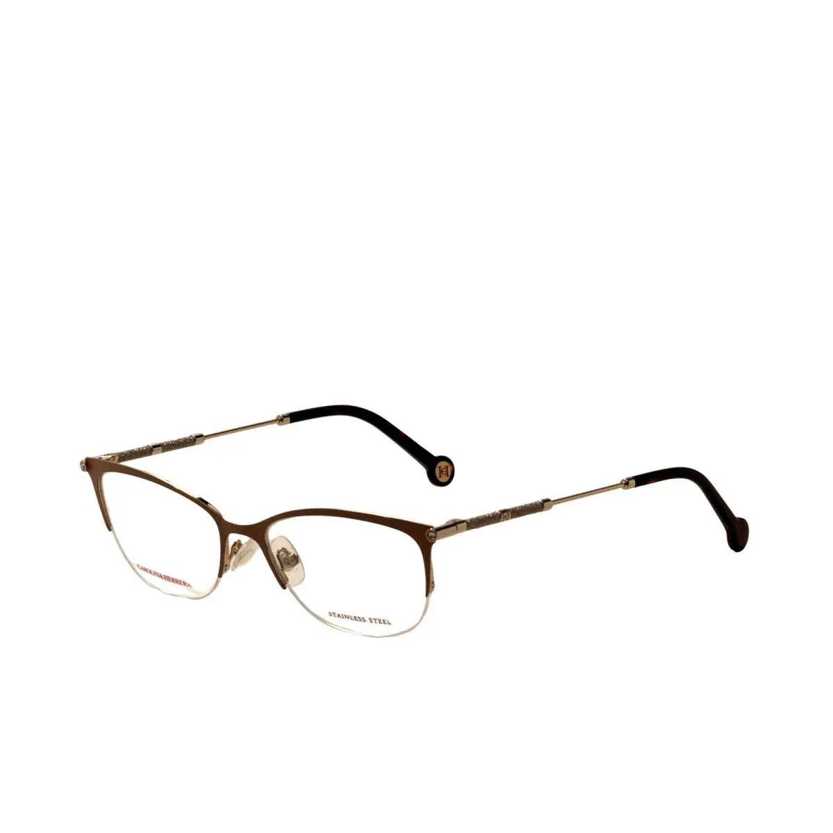 Women`s 54mm Gold Eyeglasses HER0153-BKU-54 by Carolina Herrera