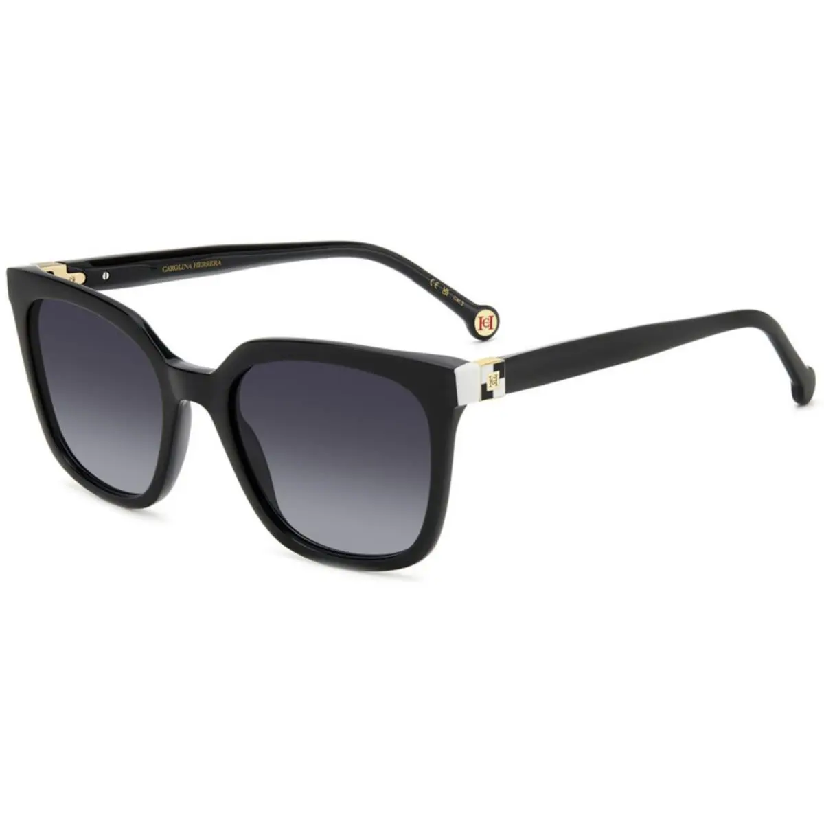Her 0236 /S 0s9o 9o Dark Grey Shaded Size 53 Sunglasses by Carolina Herrera