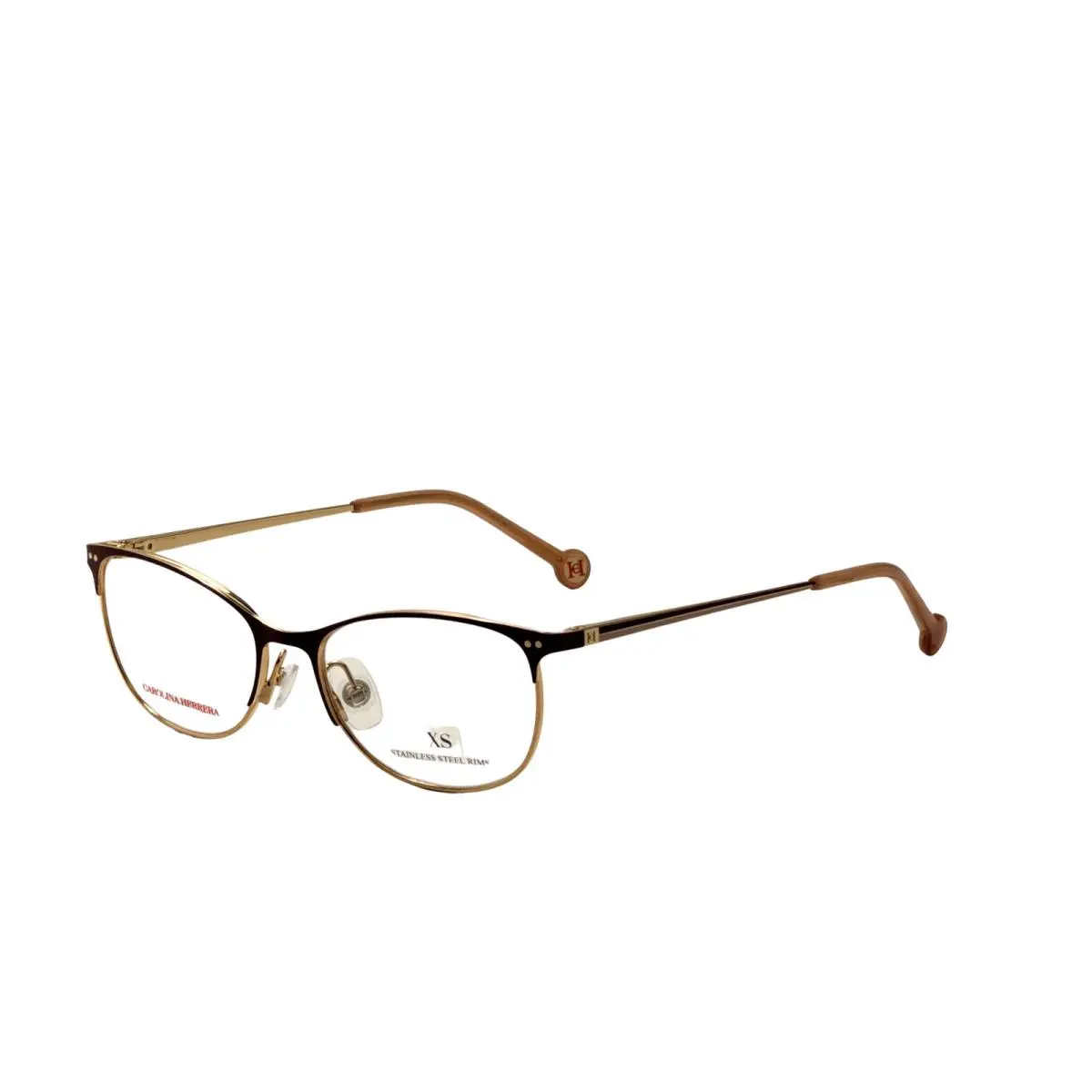 Women`s 51mm Gold Burgundy Eyeglasses HER0168-NOA-51 by Carolina Herrera