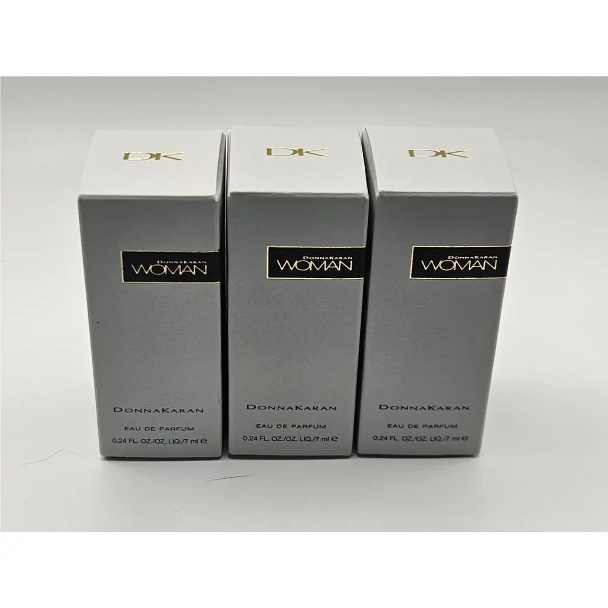 3 Rare Vintage Donna Karan Donna Karan Woman .24 FL Oz Edp Perfume Orig Box