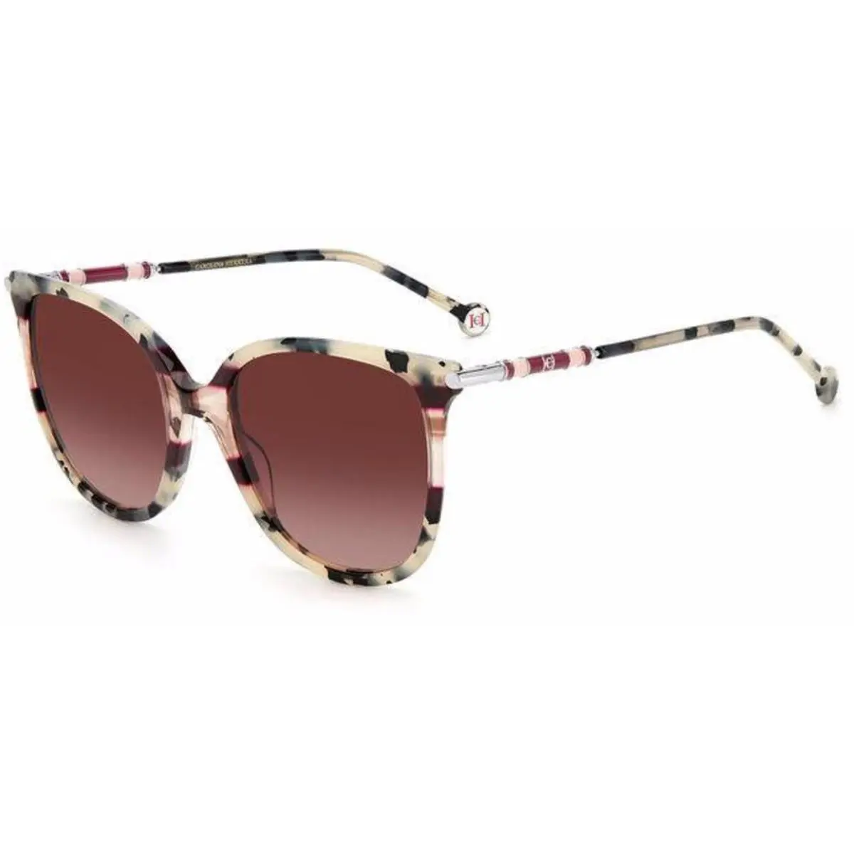 Carolina Herrera CH 0023 /S Ns3x 3x Burgundy Shaded Size 55 Sunglasses