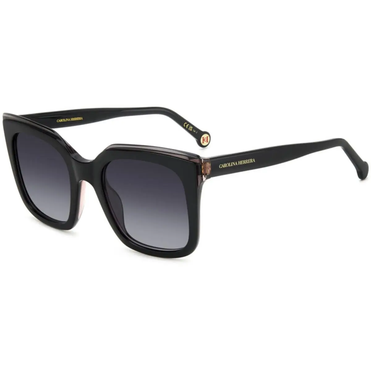 Her 0249 /g/s 079o 9o Dark Grey Shaded Size 51 Sunglasses by Carolina Herrera