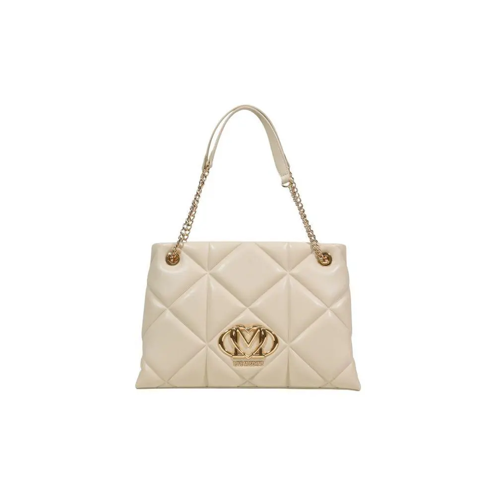 Love Moschino Beige Artificial Leather Handbag - LOMO-17075701504