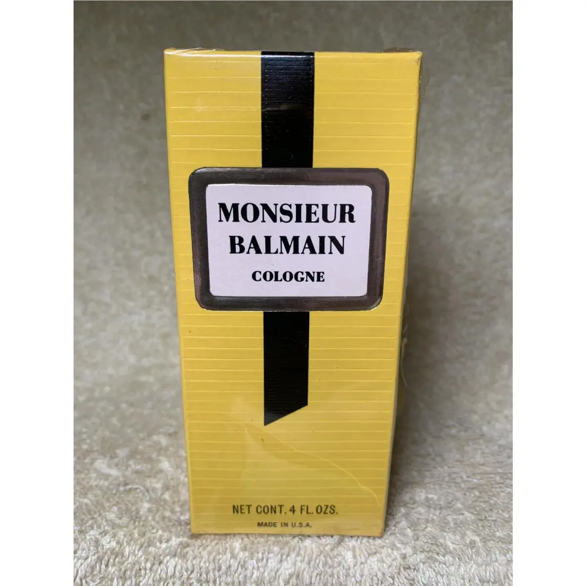 Vtg 80s Monsieur  Cologne 4 Fl. Oz. Vintage Htf Read by Balmain