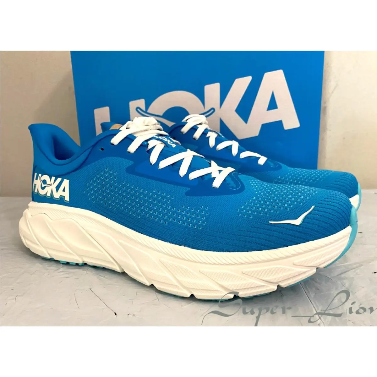 Hoka shoes - Hoka One Onbe Arahi 7 - HokaBlue/Frost 5