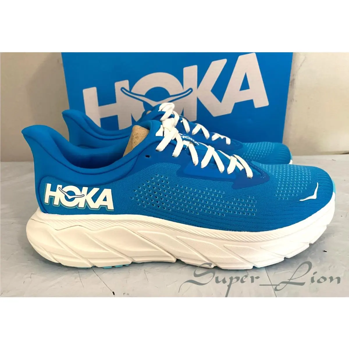 Hoka shoes - Hoka One Onbe Arahi 7 - HokaBlue/Frost 11