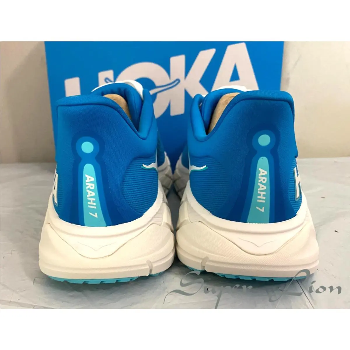 Hoka shoes - Hoka One Onbe Arahi 7 - HokaBlue/Frost 20