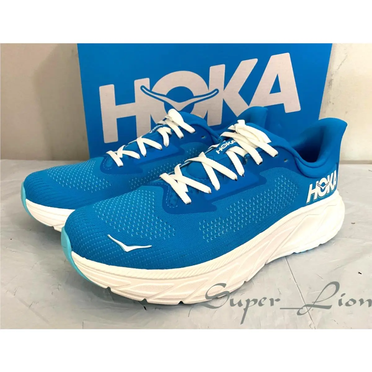 Hoka shoes - Hoka One Onbe Arahi 7 - HokaBlue/Frost 14