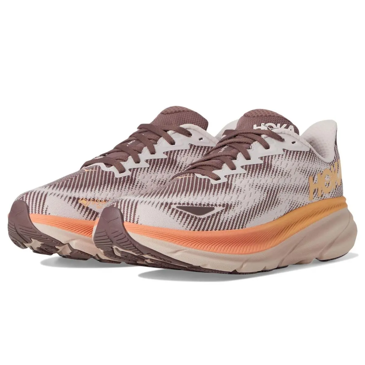 Hoka One One Clifton 9 Gtx 1141490F-CMK Sneaker Mens Brown Running Shoes MEW1118 - Brown